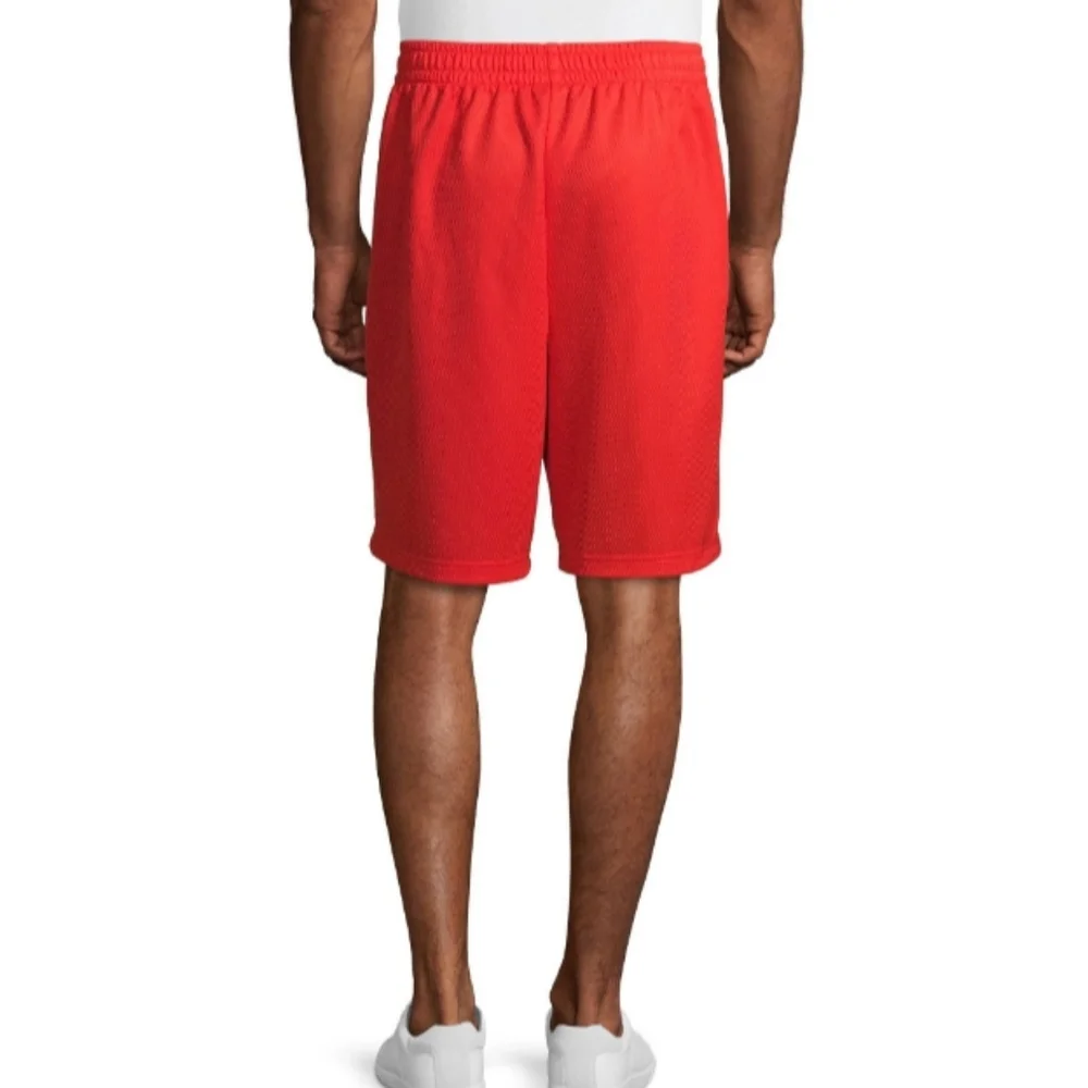 New Men's Athletic Red 9" Shorts - Picture 5 of 8